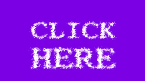 Click Here cloud text effect violet isolated background Stock Footage 139642385