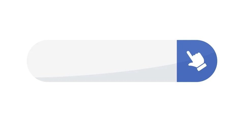 Click here empty banner icon in flat style. Ecommerce vector illustration o.. Stock Illustration