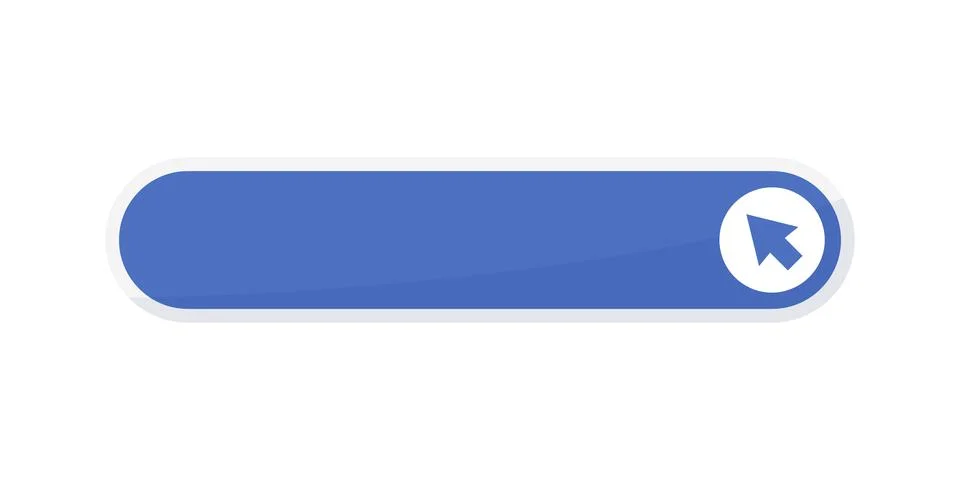 Click here empty banner icon in flat style. Ecommerce vector illustration o.. Stock Illustration