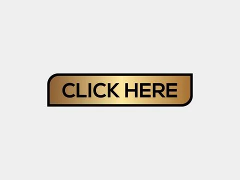 Click here gold button vectors illustrations 스톡 일러스트