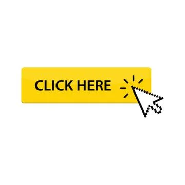 Click here icon. clicking button. Illustrazione stock