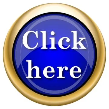 Click here icon Stock Illustration