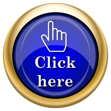 Click here icon Stock Illustration