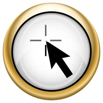 Click here icon Stock Illustration