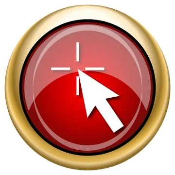Click here icon Stock Illustration