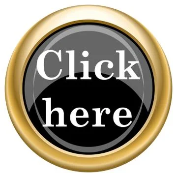 Click here icon Stock Illustration