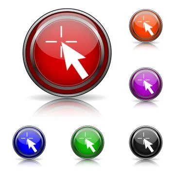Click here icon 스톡 일러스트
