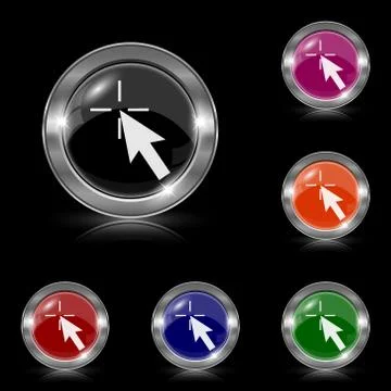 Click here icon 스톡 일러스트