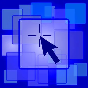 Click here icon. Internet button on abstract background.. Illustrazione stock