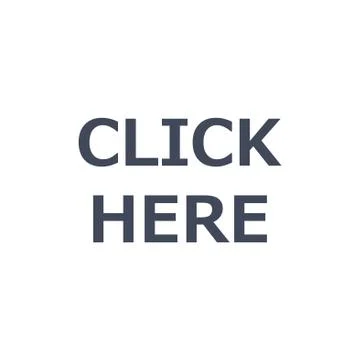 Click Here Icon Vector flat design style Stock Illustration