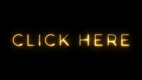 Click Here Neon Animation Sign Stock Footage 287407217