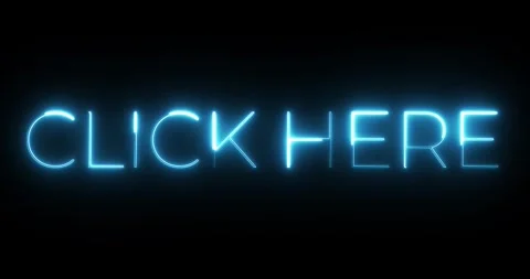 Click here neon text animation Stock-Footage 287401551