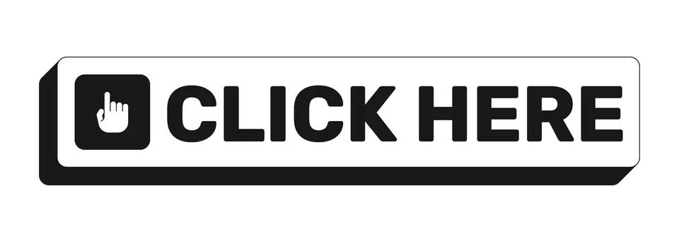 Click here rectangle UI web button Stock Illustration