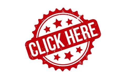 Click Here Rubber Stamp Seal Vector Illustrazione stock