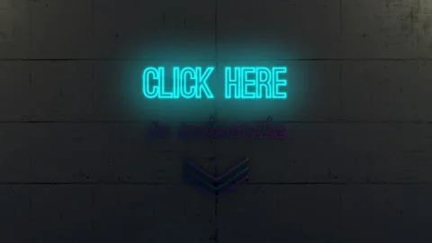 Click here to subscribe-Neon Titles Vídeo Stock 141112588