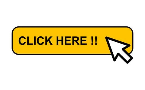 Click here web button, internet flat pointer design, press link vector illust 스톡 일러스트
