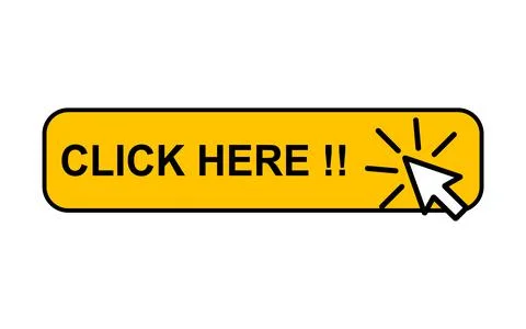 Click here web button, internet flat pointer design, press link vector illust 스톡 일러스트