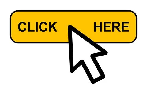 Click here web button, internet flat pointer design, press link vector illust 스톡 일러스트