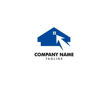 Click House Logo Template Design Vector Stock Illustration