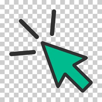 Click icon arrow mouse, web button cursor. Digital design vector illustration Illustrazione stock