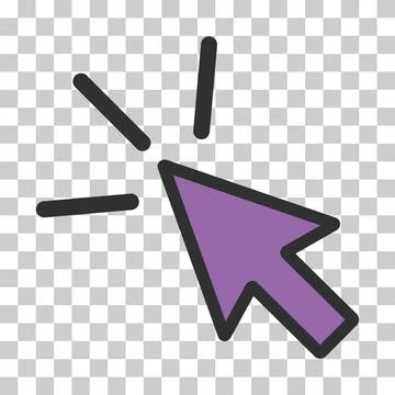 Click icon arrow mouse, web button cursor. Digital design vector illustration Stock Illustration