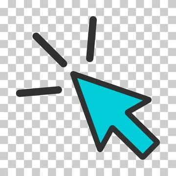 Click icon arrow mouse, web button cursor. Digital design vector illustration Stock Illustration