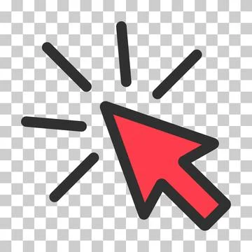 Click icon arrow mouse, web button cursor. Digital design vector illustration Illustrazione stock