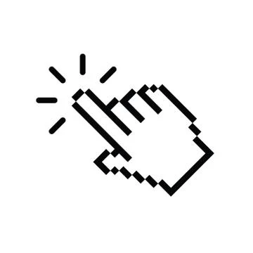 Click icon. cursor symbol icon. mouse click symbol Stock Illustration