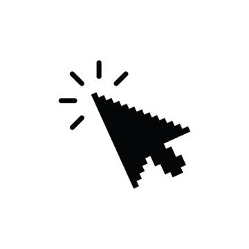 Click icon. cursor symbol icon. mouse click symbol Stock Illustration