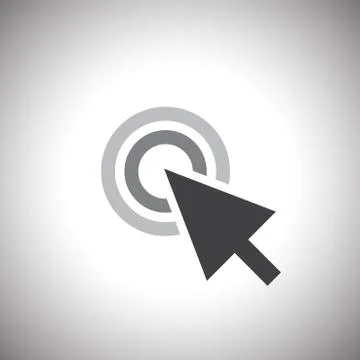 Click icon Illustrazione stock