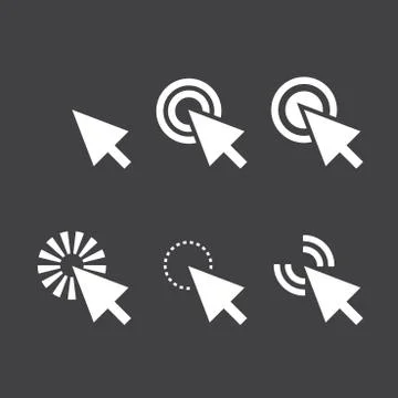 Click icon Illustrazione stock