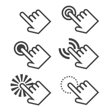 Click icon Stock Illustration