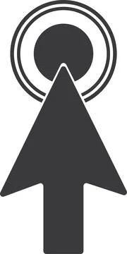 Click icon, Pointer click. Stock Illustration