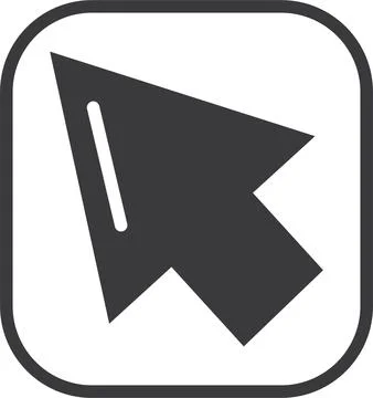 Click icon set. pointer arrow icon. cursor icon vector Illustrazione stock