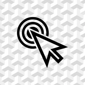 Click icon stock vector illustration flat design Stockillustratie