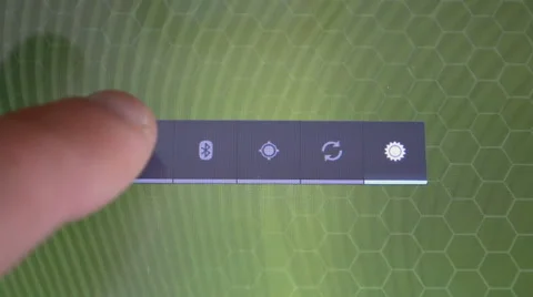 Click on the icon to turn on Wi-fi Stock Footage 62908509