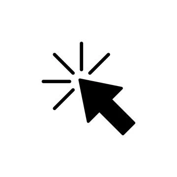 Click icon vector. cursor icon vector. pointer sign Stock Illustration