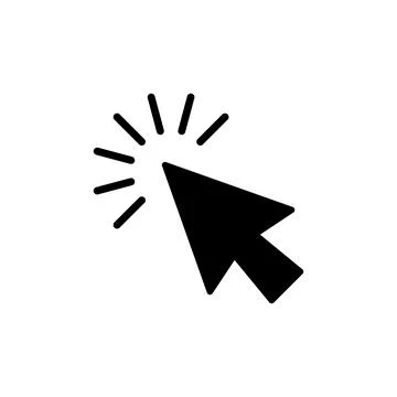 Click icon vector. cursor icon vector. pointer sign Stockillustratie