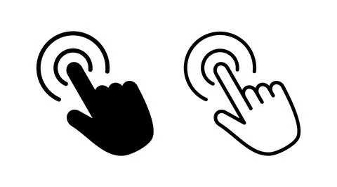 Click icon vector. cursor icon vector. pointer sign Stockillustratie
