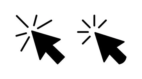 Click icon vector. cursor icon vector. pointer sign Stockillustratie