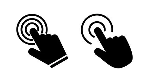 Click icon vector. cursor icon vector. pointer sign Stock Illustration