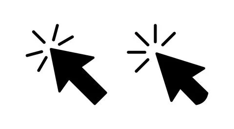 Click icon vector. cursor icon vector. pointer sign Stockillustratie