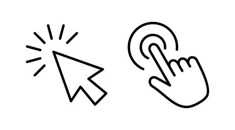 Click icon vector. cursor icon vector. pointer sign Stock Illustration