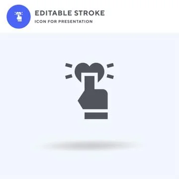 Click icon vector, filled flat sign, solid pictogram isolated on white, logo 스톡 일러스트