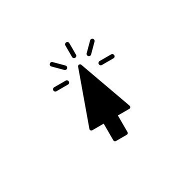 Click icon vector illustration. pointer arrow sign and symbol. cursor icon 스톡 일러스트