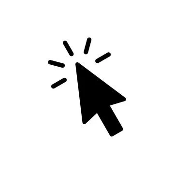 Click icon vector illustration. pointer arrow sign and symbol. cursor icon イラスト素材