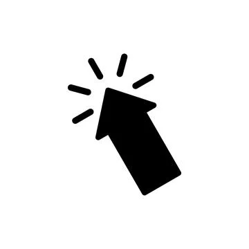 Click icon vector illustration. pointer arrow sign and symbol. cursor icon Stock Illustration