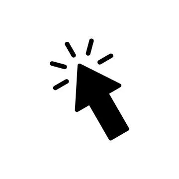 Click icon vector illustration. pointer arrow sign and symbol. cursor icon Stock Illustration
