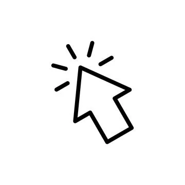 Click icon vector illustration. pointer arrow sign and symbol. cursor icon Stock Illustration