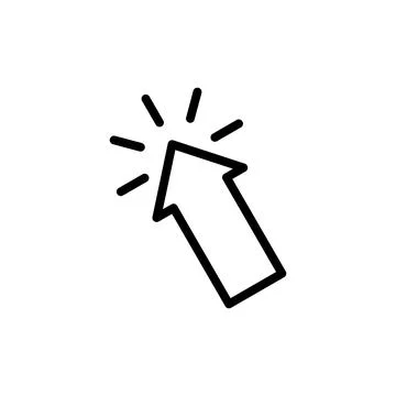 Click icon vector illustration. pointer arrow sign and symbol. cursor icon Stock Illustration